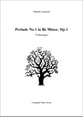 Prelude No.1 in B♭ Minor, Op.1 piano sheet music cover